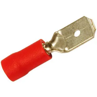 Terminal blade male, red, 0.5-1mm² 6.4mm (50x) VLC2413 Vapormatic A & I: A-R16
Claas: 1385440
