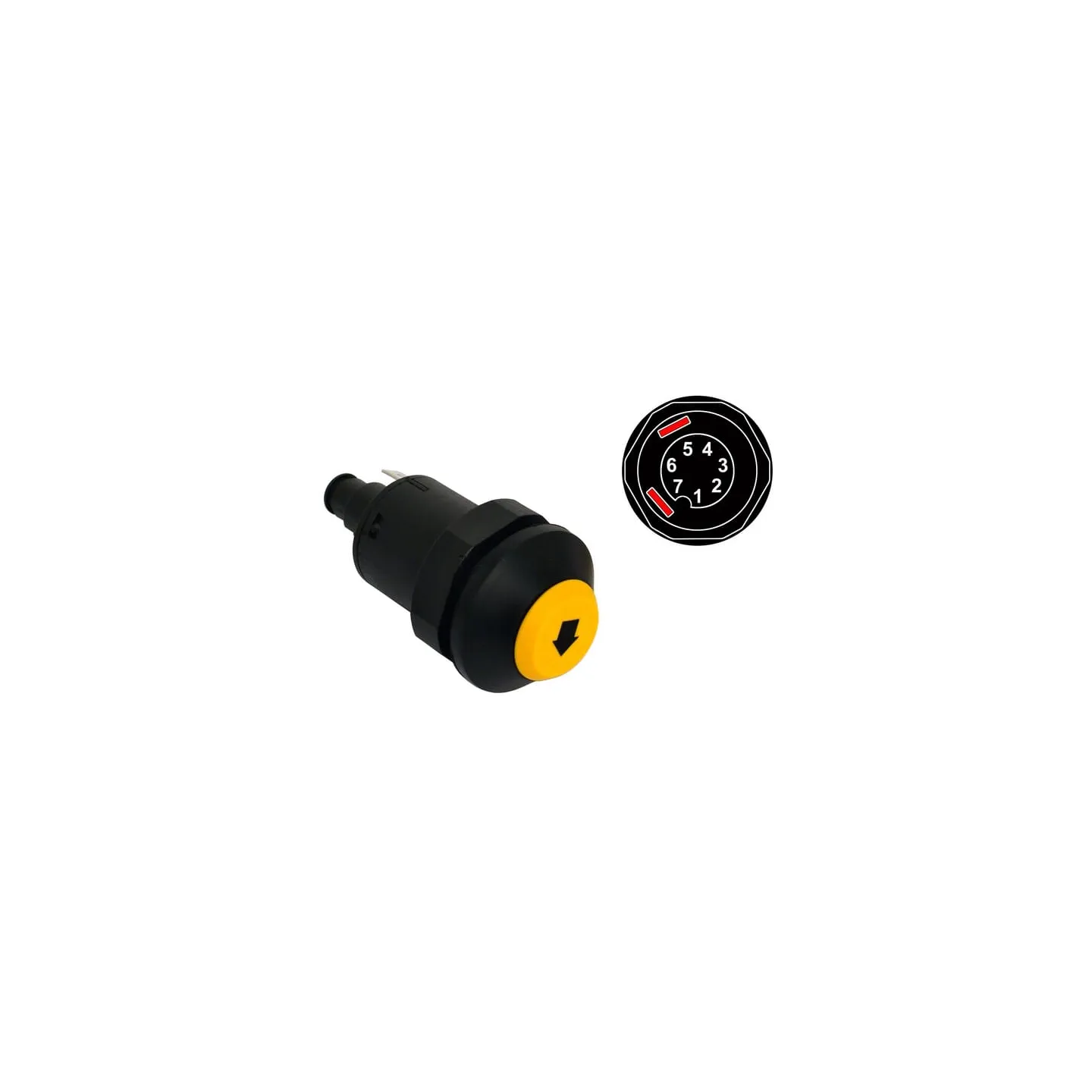 Lift & lower push switch VLC2520 Vapormatic Fendt: G395860100010
Massey Ferguson: 30572200
Same: 0.008.8049.0
Valtra Valmet: 