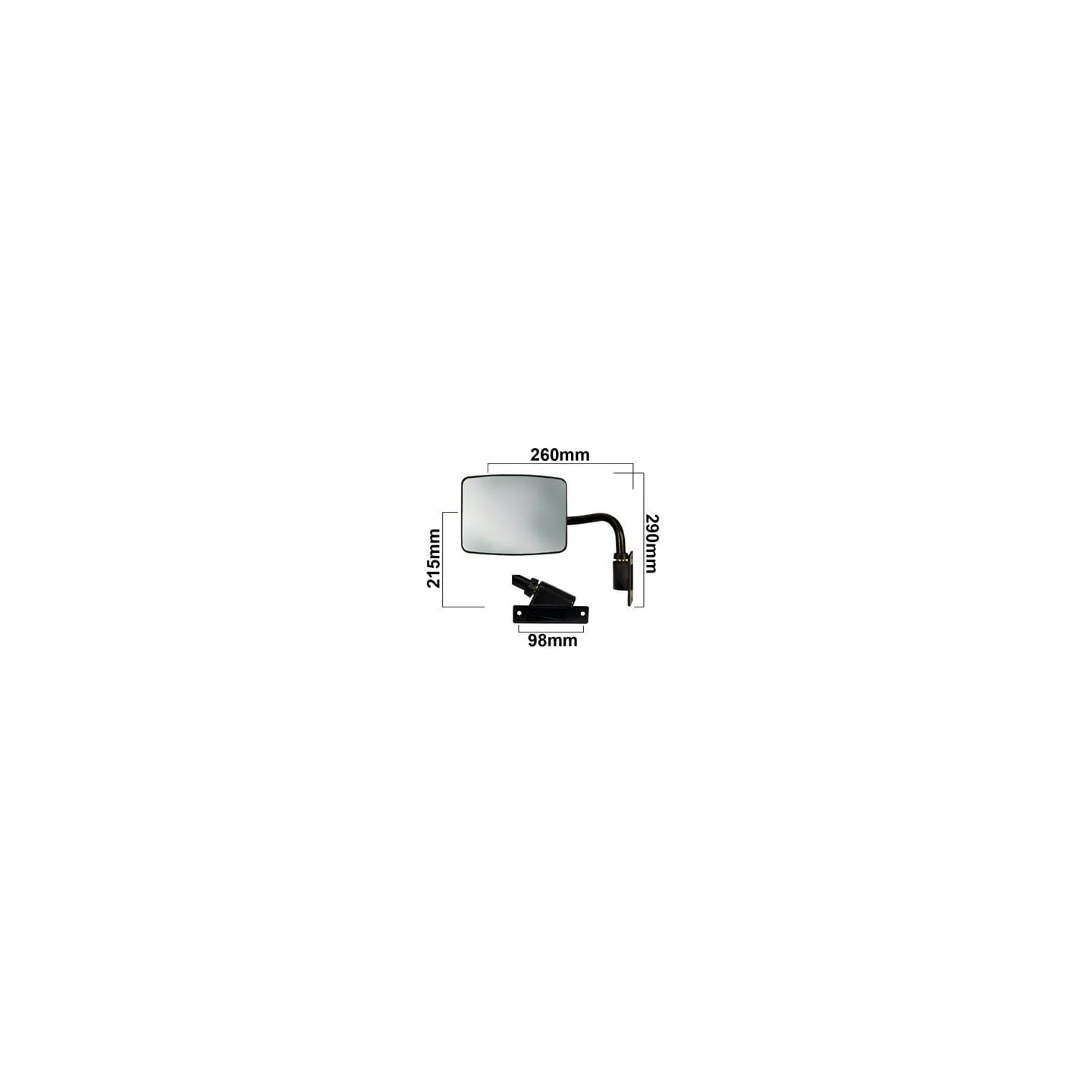 Flat mirror assembly VLD1038 Vapormatic Fiat: 5108722