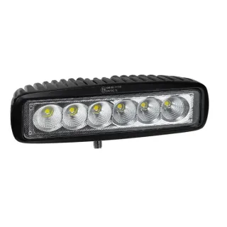 Darba gaisma LED, 3W, 1350lm, taisnstūra, 12/24V, caurspīdīga, 50x60x160mm, 6 LED's, VLC6138 Vapormatic