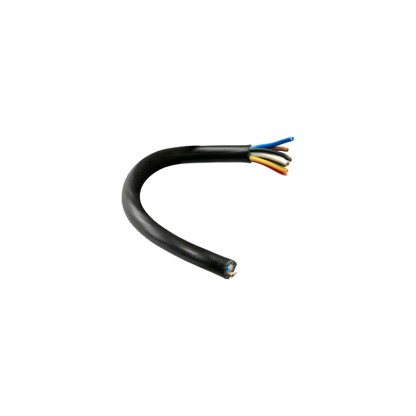 Kabelis 7 dzīslas 0.30mm²/1.50mm², melns, PVC, VLC2352 Vapormatic