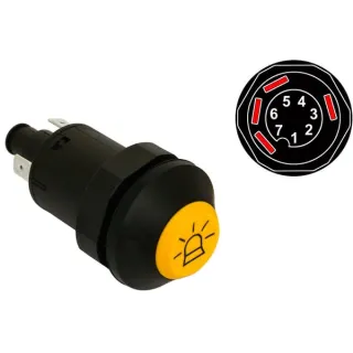 Rotating light push switch VLC2518 Vapormatic John Deere: RT7700028026
Renault: 7700028026
Renault: 7700007393