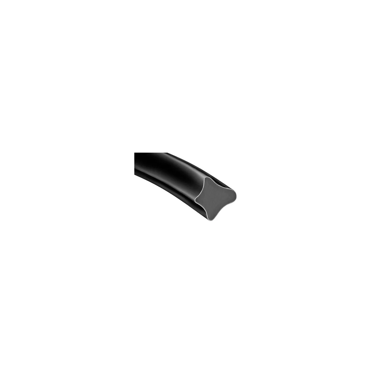 Black PVC glazing rubber VLD1215 Vapormatic