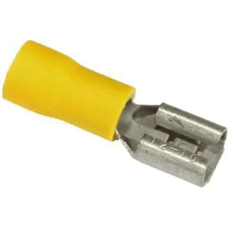 Terminālis ar asmeni, dzeltens, 4-6mm² 6.4mm (50x) VLC2442 Vapormatic