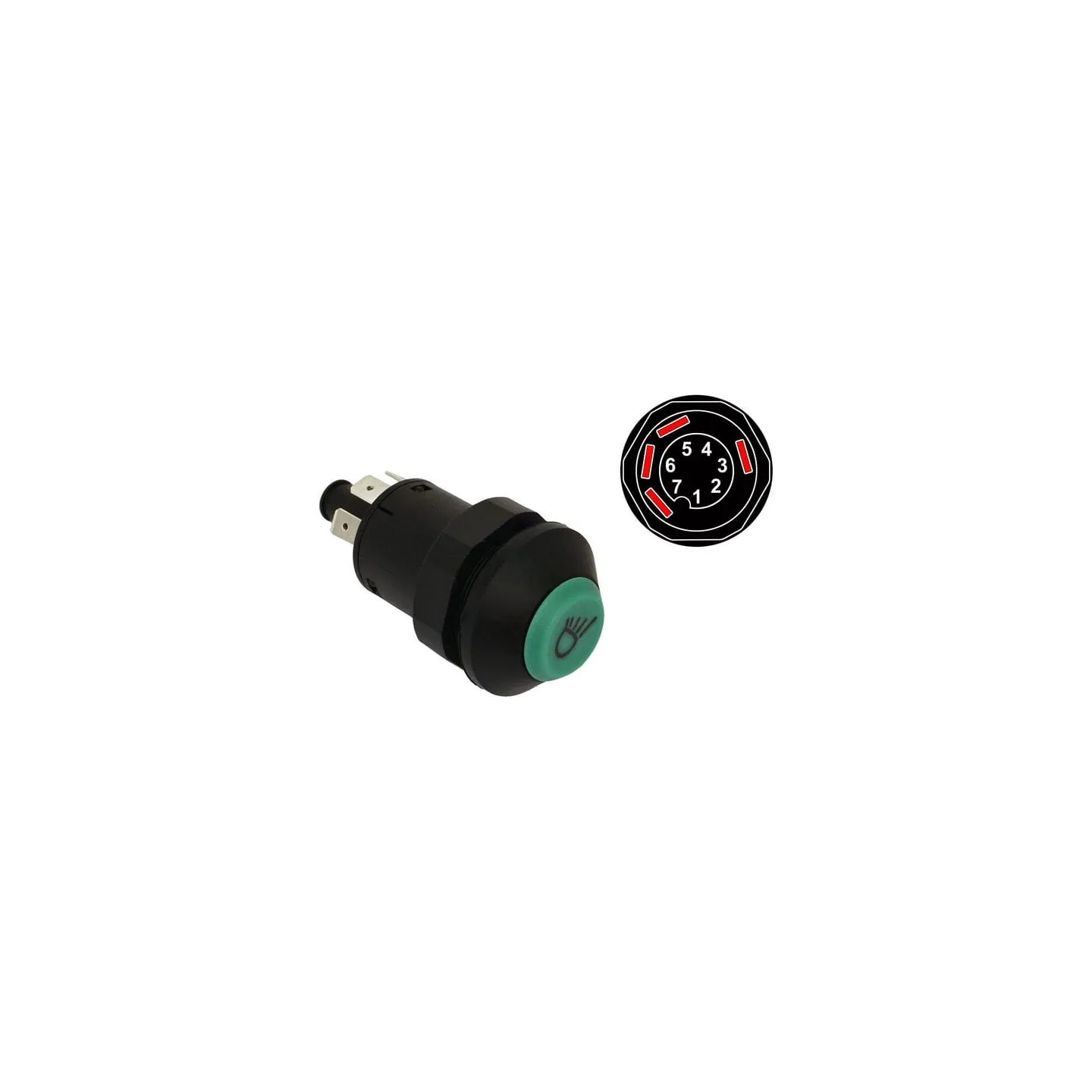 Sānu gaismas pogas slēdzis VLC2524 Vapormatic Fendt: X830240357000
John Deere: RT7700030856
Renault: 7700030856
Renault: 7700