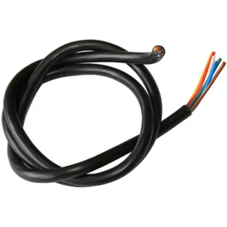 Kabelis 7 kodolu, 0.20mm²/1.50mm², melns, PVC VLC2351 Vapormatic