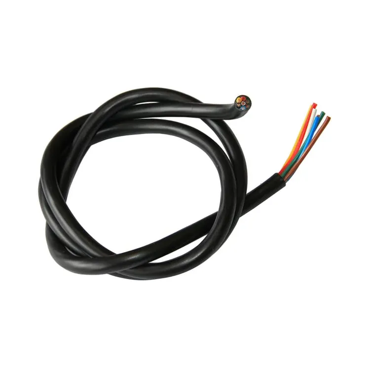 Kabelis 7 kodolu, 0.20mm²/1.50mm², melns, PVC VLC2351 Vapormatic