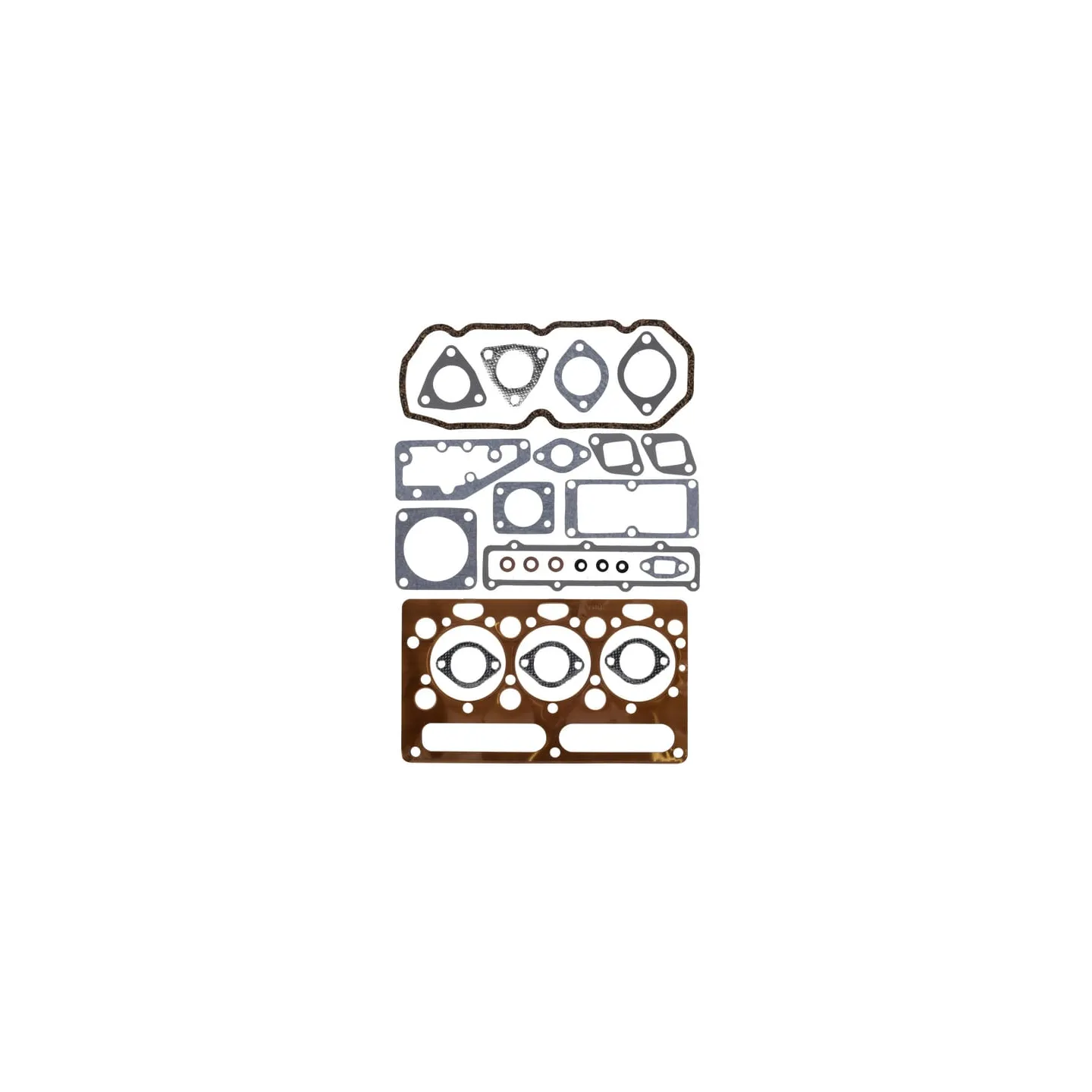 Top gasket set VPA4187 Vapormatic A & I: A-U5LT0038
JCB: 02130165
Leyland Marshall: AJR4215
Massey Ferguson: 4223923M91
Mass