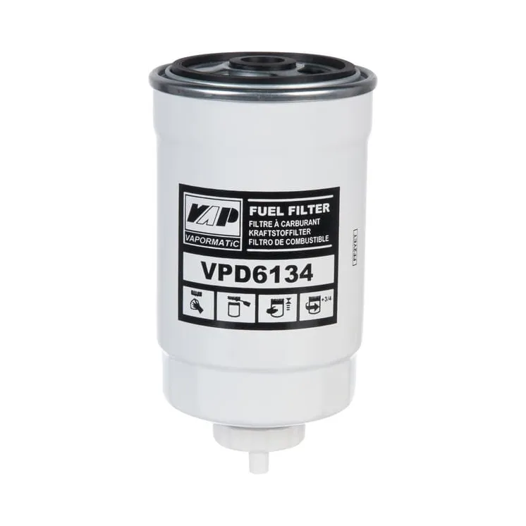 Fuel filter VPD6134 Vapormatic A & I: A-VPD6134
Claas: PP26561118
Case International: 3132428R2
Case International: 47135707
