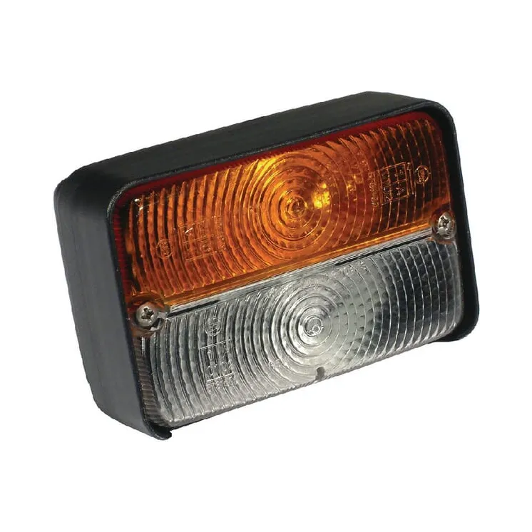 Virziena un pozīcijas gaisma Halogen, priekšējā, taisnstūrveida, dzeltens/balts, pievienojams, VPM3708 Vapormatic John Deere: AL