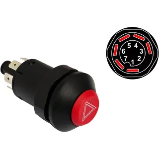 Hazard push switch VPM5263 Vapormatic John Deere: RT7700004827
Renault: 7700004827
Renault: 6000102320
Renault: 7704001115