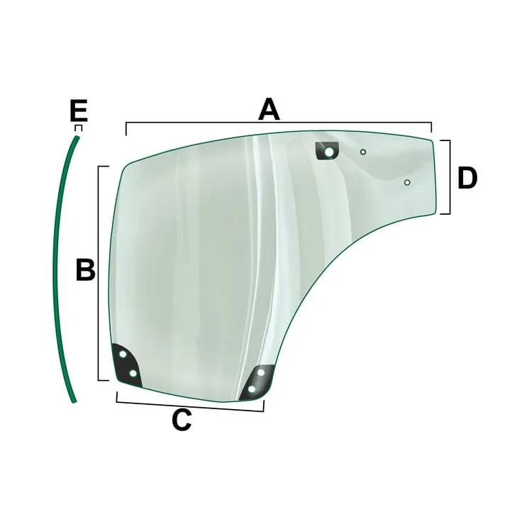 Durvju stikls labajā pusē VPM7424 Vapormatic Case International: 87741213
Case New Holland: 87741213
Ford Finis: 87741213
Ste