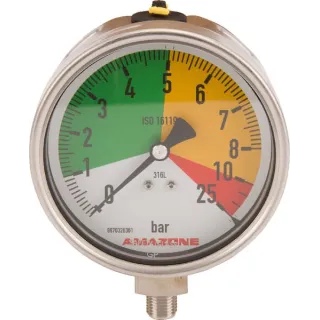 Manometrs NG100 0-8/25 bāri GD086 Amazone