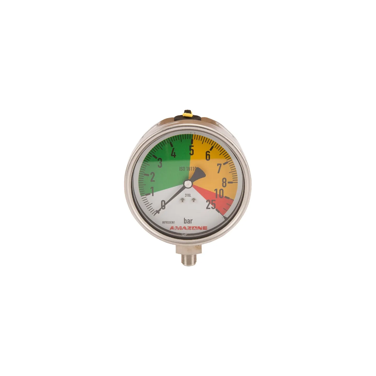 Manometrs NG100 0-8/25 bāri GD086 Amazone