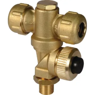 Nozzle holder 2-way brass 1/4M 0058420900 Arag