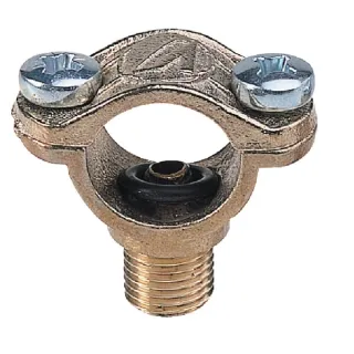 Brass clamp for 1/2 tube with 1/4 BSP M 004213 Arag