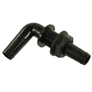 Bulkhead 90° 3/4 hose tail 20/22mm 118319 Arag
