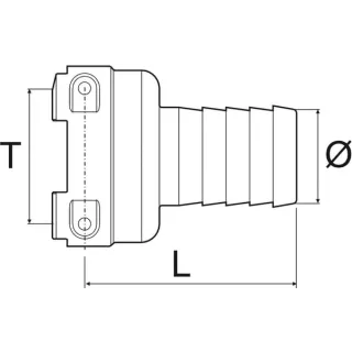 Adapteris T5M/ 1 Banjo 279154 Arag