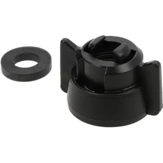 Nozzle cap, bayonet, SW10/8, black, with gasket, 25 pack, 40299001P025 Arag