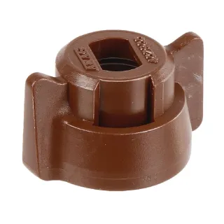 Nozzle cap, bayonet, SW8, brown, with gasket, 25 pack, 40290007P025 Arag