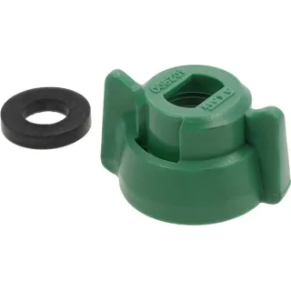 Nozzle cap, bayonet, SW8, green, with gasket, 25 pack, 40290005P025 Arag