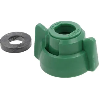 Nozzle cap, bayonet, SW11, green, with gasket, 25 pack, 40290105P025 Arag