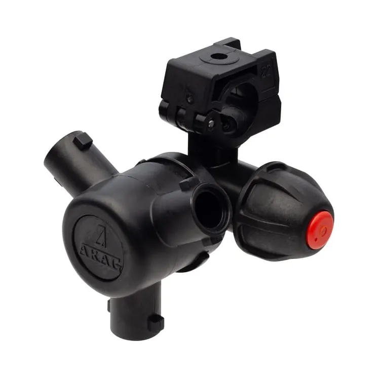 Nozzle Holder 3 Ways for 25mm Pipe 406425A7 Arag