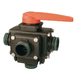Ball valve 5 Way T6 453055S66 Arag