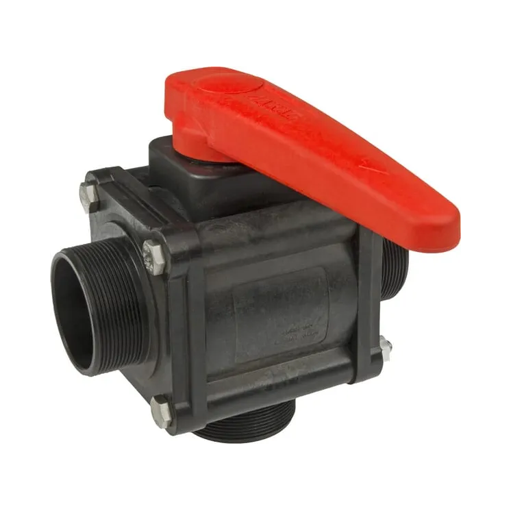 Ball valve 3-ways 1 1/2 M 453025E66 Arag