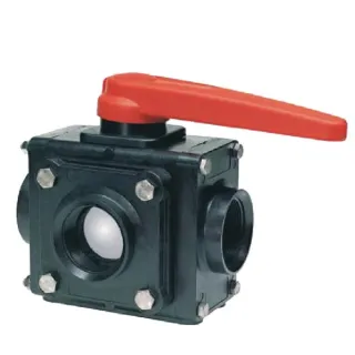 Ball - valve 4-way 2 M 453247E77 Arag