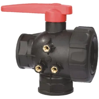 Ball valve 1 1/2 Viton seal 3-way 45531116V Arag