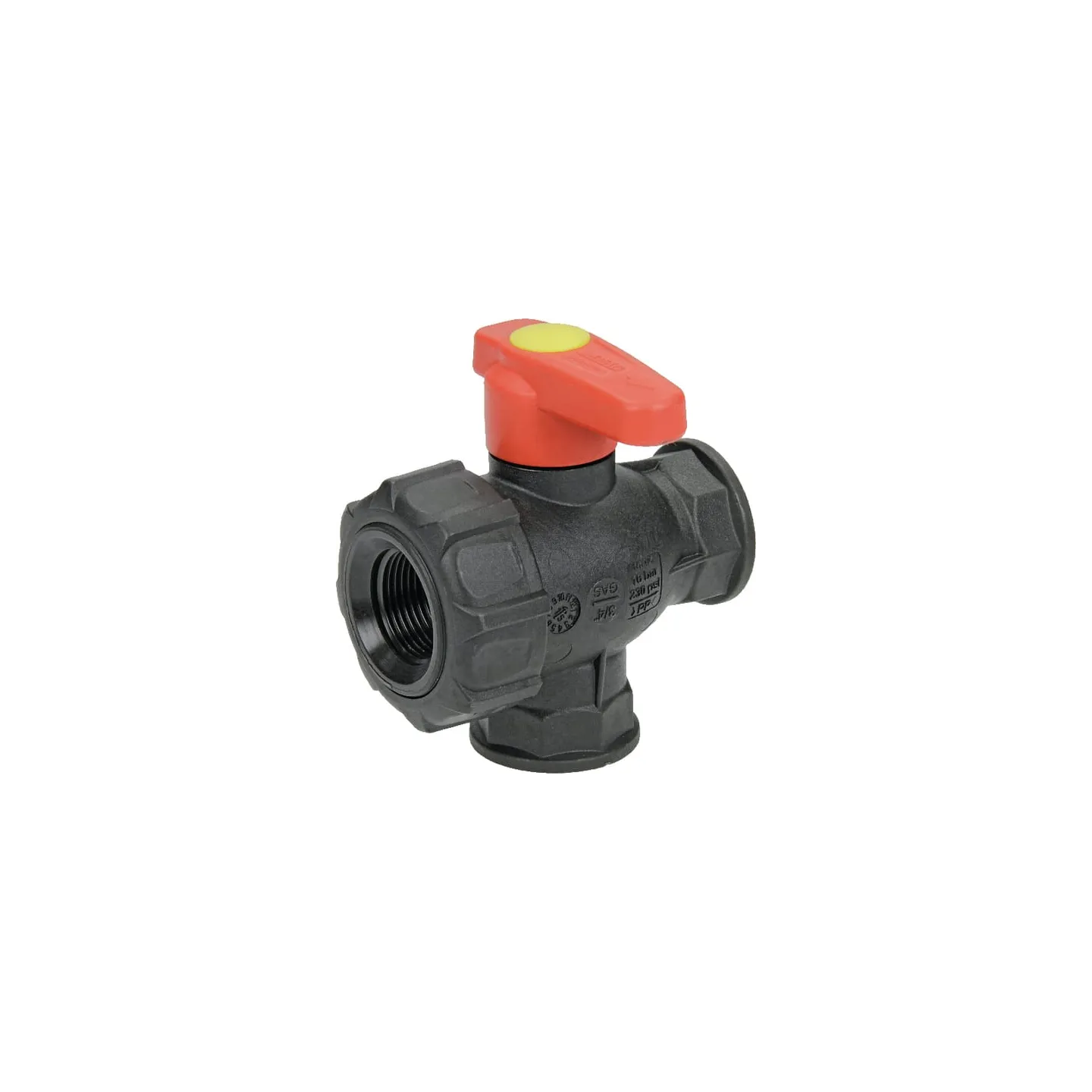 Ball valve 1/2 Continuous 3-way 45531112 Arag 4542232H 454232H