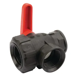 Ball valve 1 1/4 Viton seal 3-way 45531115V Arag