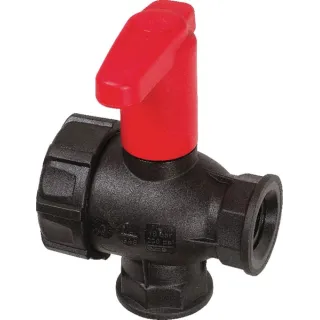 Ball valve 1/2 - interrupted, long handle 3-way 45521112A Arag