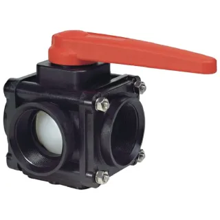 Ball valve 3 way 2F 453216A77 Arag