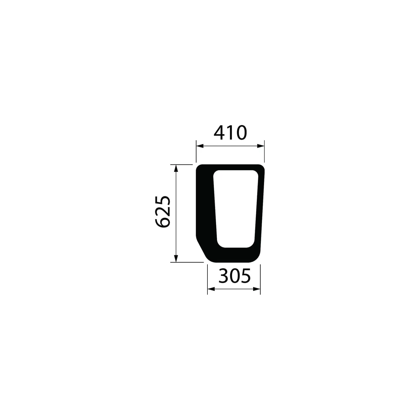 Front window Lower CNH 5096592 Case IH