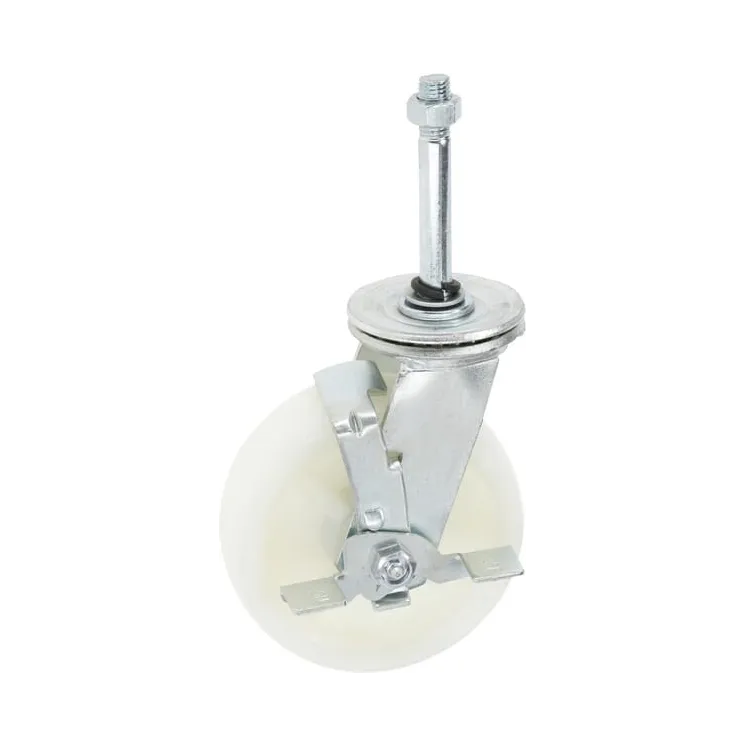 Caster wheel swivel, polyamide wheel: with brake, single bolt hole,   12002GP gopart