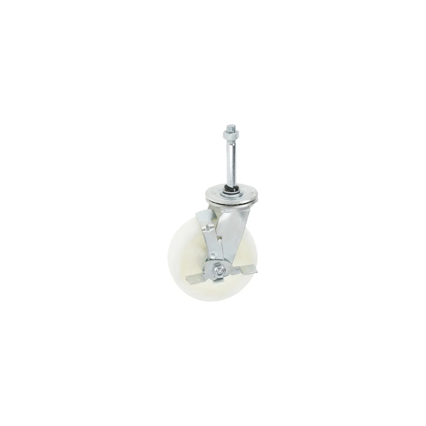 Caster wheel swivel, polyamide wheel: with brake, single bolt hole,   12002GP gopart
