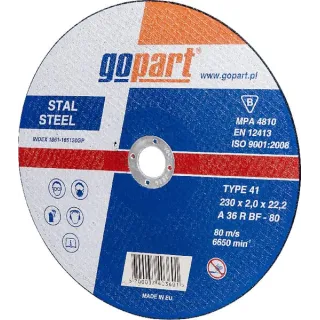 Steel cutting disc , flat 230x2x22  1861165120GP gopart