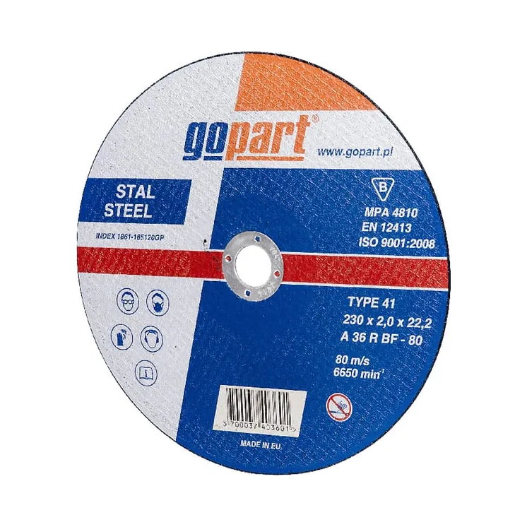 Steel cutting disc , flat 230x2x22  1861165120GP gopart
