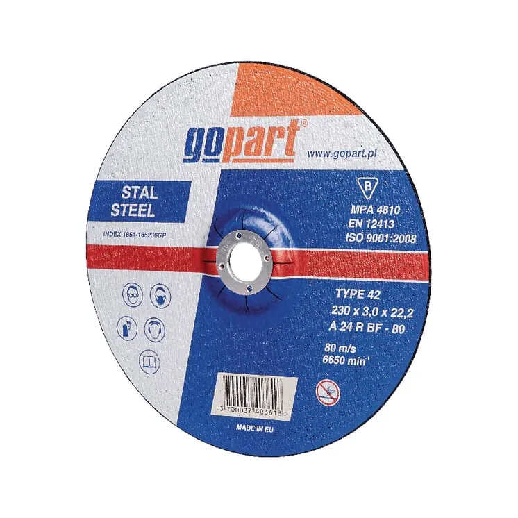 Steel cutting disc , depressed 230x3x22  1861165230GP gopart
