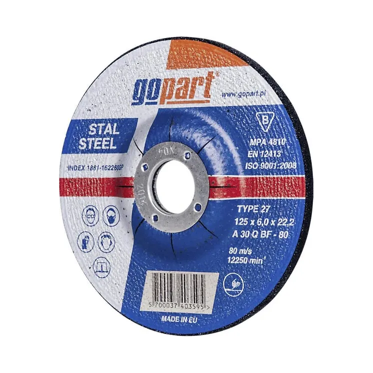 Tērauda slīpēšanas disks Andre, nospiests, 125x6x22 1861162260GP gopart
