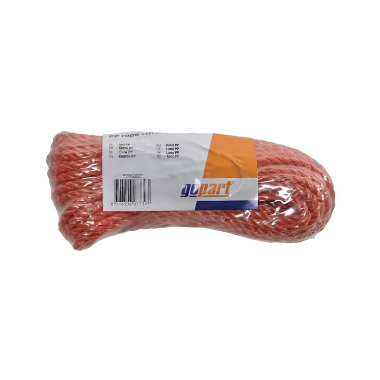 PP rope orange 4mm, 20m,   500420GP gopart NT500420Z