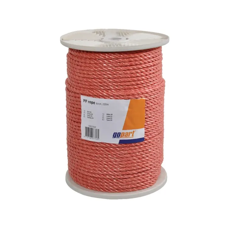 PP rope orange 6mm, 220m,   506220GP gopart NT506200Z NT506220