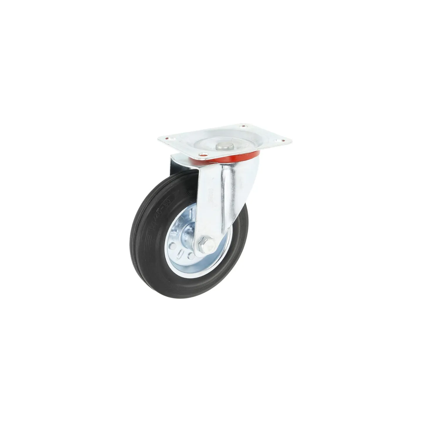 Caster wheel swivel, rubber wheel: 160x40mm, plate fitting: 134x105mm Load: 140kg,   5081160GP gopart 1265209116