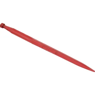 Loader tine, straight, square section 45x980mm, pointed tip with M28x1.5mm nut, red,   519398028 gopart