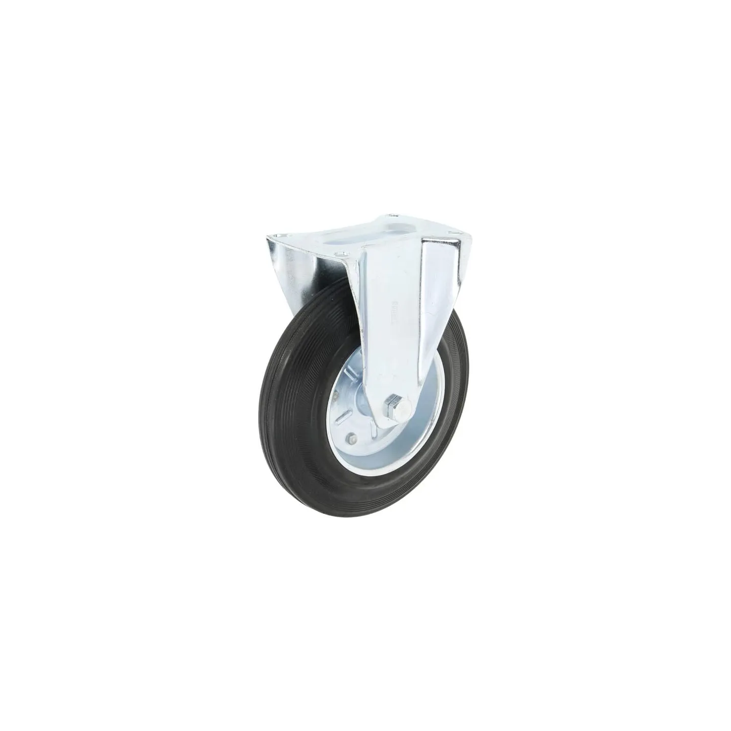 Caster wheel rigid, rubber wheel: 200x45mm, plate fitting: 135x105mm Load: 200kg,   5181200GP gopart 1265208120