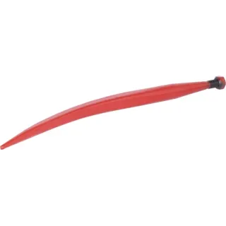 Loader tine, curved, square section 35.5x585mm, pointed tip with M20x1.5mm nut, red,   519360021 gopart