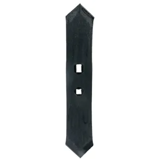 Cultivator point 340x64x10mm, reversible hardened, curved, 2 hole  CP756GP gopart