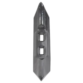 Kultivatora smaile 340x70x13mm, reversīvs, izliekts, 2 bedrītes CP251GP gopart